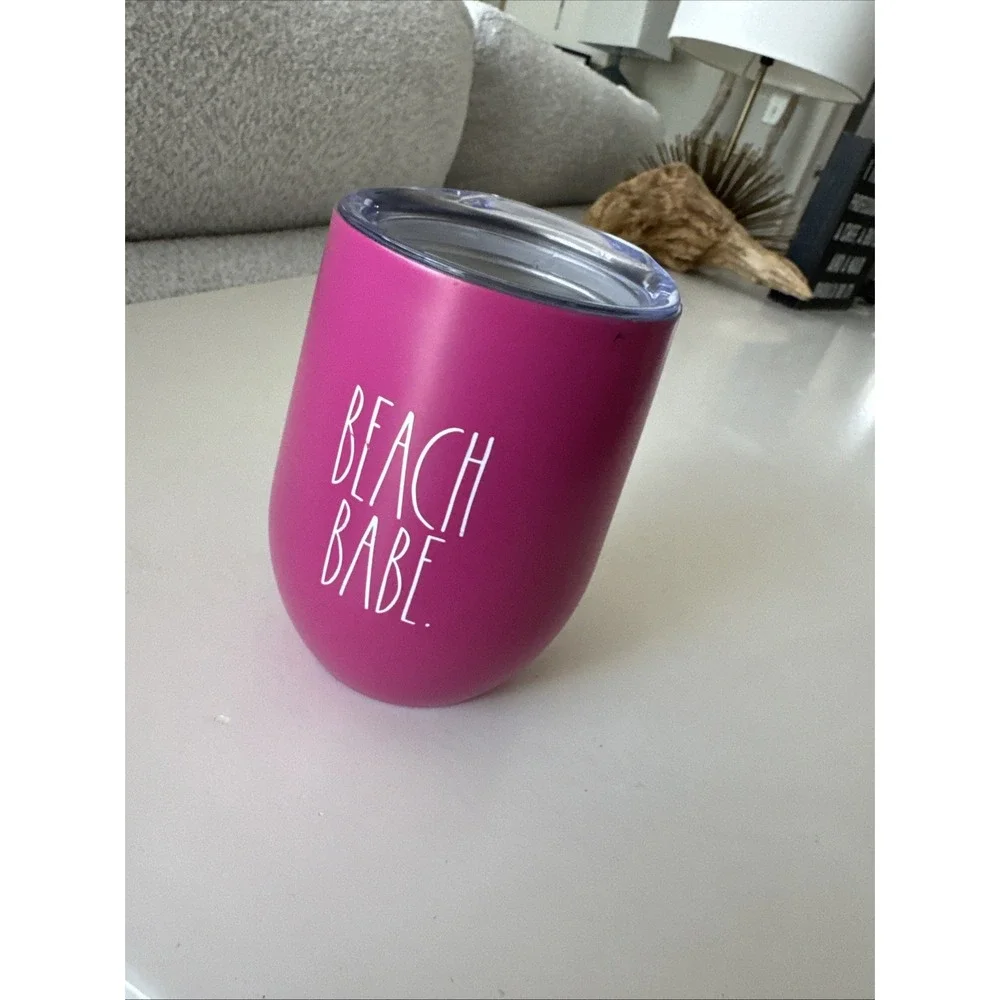 RAE DUNN Insulated Stainless‎ Steel Wine Tumbler BEACH BABE